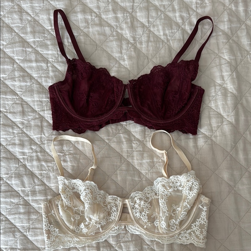 Free People lace bustier bras